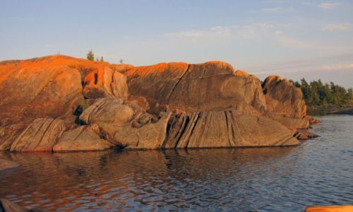 Zdjcie KANADA / Ontario / Wyspa Franklin Island / Formacje skalne na zatoce Georgian Bay