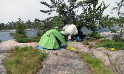 Zdjcie KANADA / Ontario / Wyspa Franklin Island / Nasz biwak na wyspie Franklin Island w Ontario