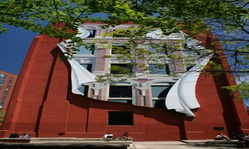 Zdjecie KANADA / Ontario / Toronto - Berczy Park / Gooderham Flatiron Building ściana tyłu budynku