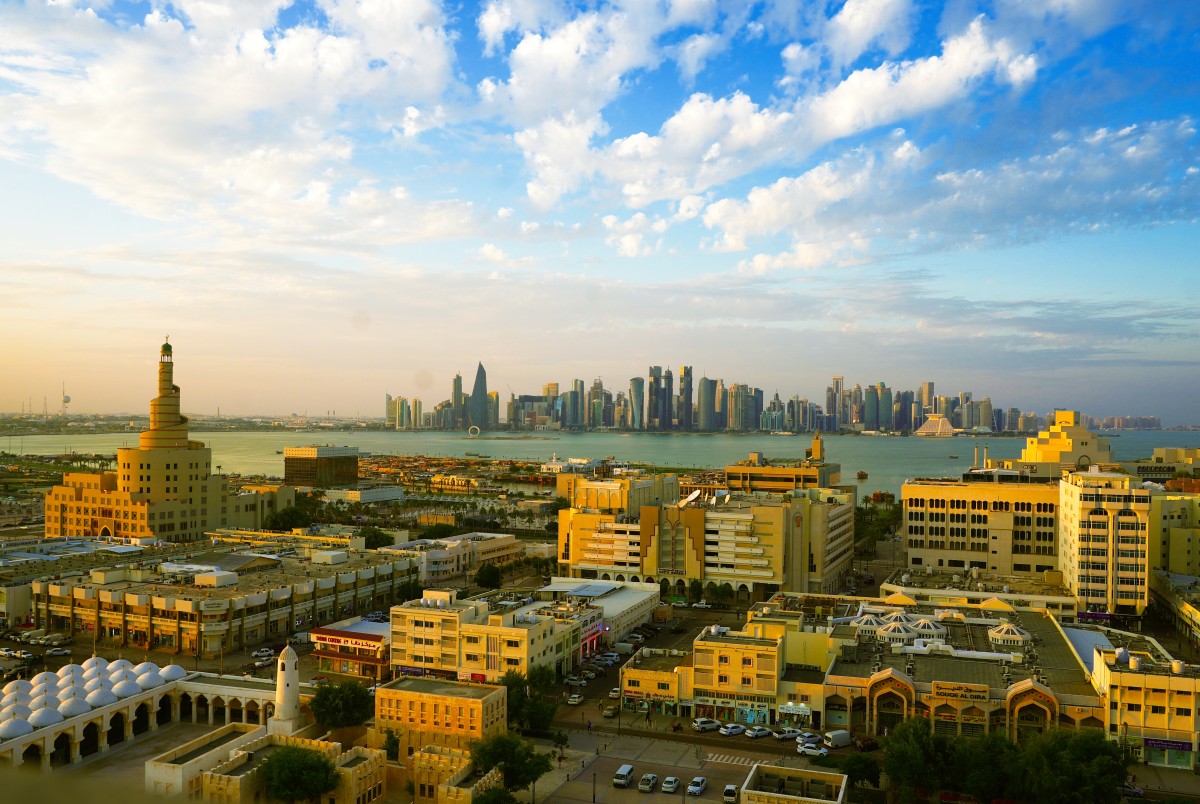 Zdjęcia: Souq Waqif , Doha, Doha z hotelowego okna o poranku, KATAR Zdjęcia: Souq Waqif , Doha, Doha z hotelowego okna o poranku, KATAR