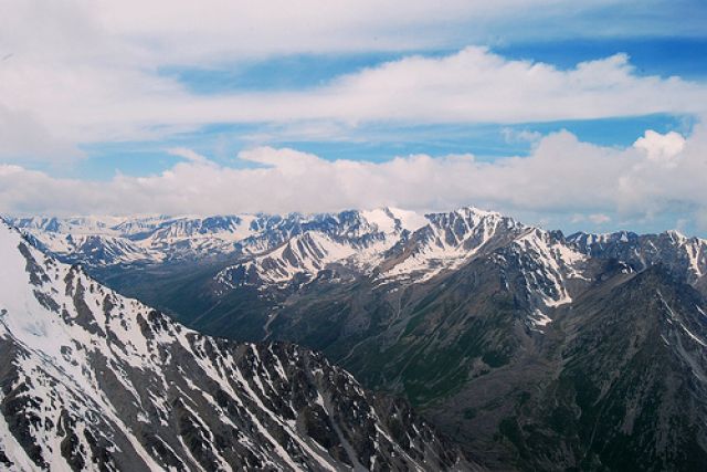 Zdjęcia: Turistov Pass, Ałmaty, z Piku (pika?) Turisty (3930m), KAZACHSTAN Zdjęcia: Turistov Pass, Ałmaty, z Piku (pika?) Turisty (3930m), KAZACHSTAN