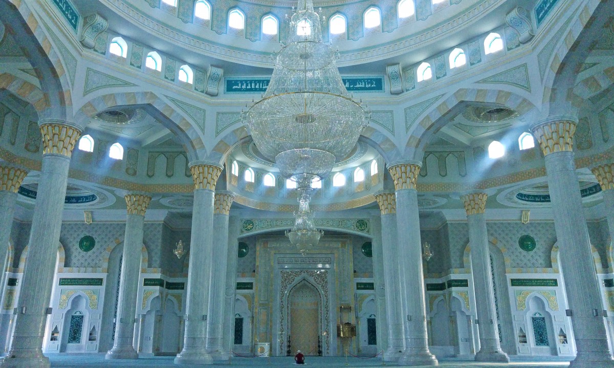 Zdjęcia: Hazrat Sultan Mosque, Astana, Największy meczet Centralnej Azji, KAZACHSTAN Zdjęcia: Hazrat Sultan Mosque, Astana, Największy meczet Centralnej Azji, KAZACHSTAN