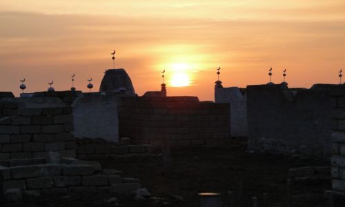 Zdjęcie KAZACHSTAN / - / kazachski step / Miejsce pochówku....