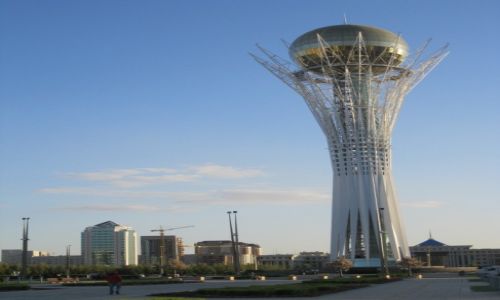 Zdjęcie KAZACHSTAN / Kazachstan / Kazachstan - centrum Kazachstanu / Wieża widokowa w Astanie               KONKURS