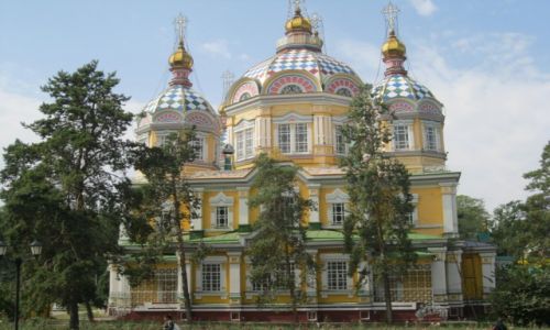 Zdjcie KAZACHSTAN / Kazachstan / Ama  Ata / Cerkiew  -  A lma Ata