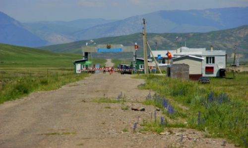 Zdjecie KAZACHSTAN / Kazachstan  / Kazachstan  / Granica  Kirgizja Kazachstan 