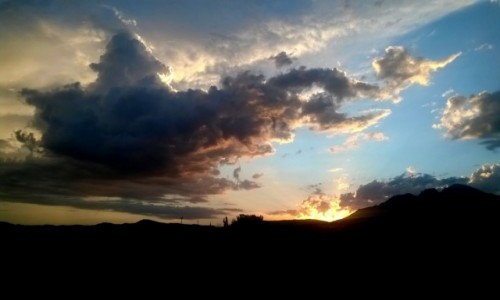 Zdjecie KAZACHSTAN / 70 km na pnoc od Bachasz / Bektau-Ata Trakt / Barokowe niebo