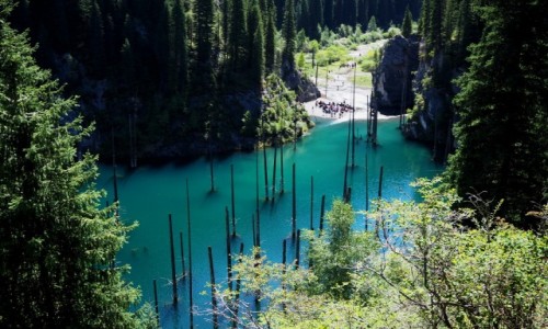Zdjecie KAZACHSTAN / pd.-wsch. Kazachstan / Park Narodowy Kolsay Lakes / Jezioro Kaindy