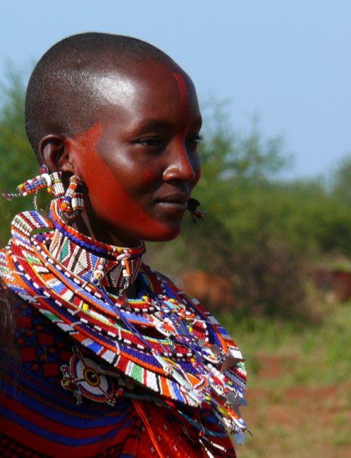Zdjęcia: Amboseli, Afryka Wschodnia, urodziwa Masajka, KENIA Zdjęcia: Amboseli, Afryka Wschodnia, urodziwa Masajka, KENIA