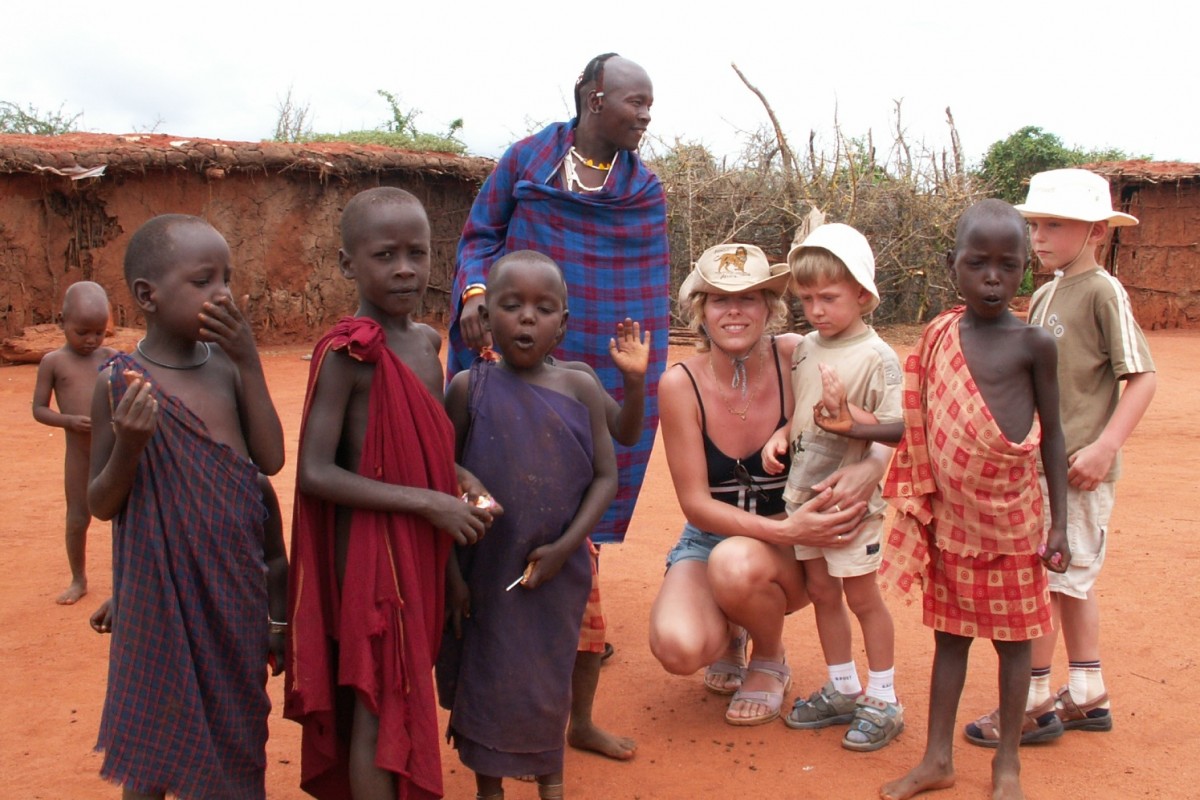 Zdjęcia: Tsavo, Wioska Masajów, KENIA Zdjęcia: Tsavo, Wioska Masajów, KENIA