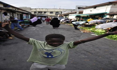 Zdjecie KENIA / Mombasa / Targowisko / ومحظوظ