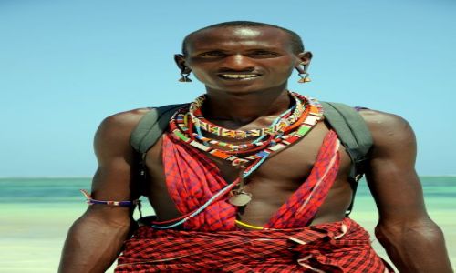 Zdjecie KENIA / Wybrzeze poludniowe  / Diani Beach  / pierwszy masai friend 