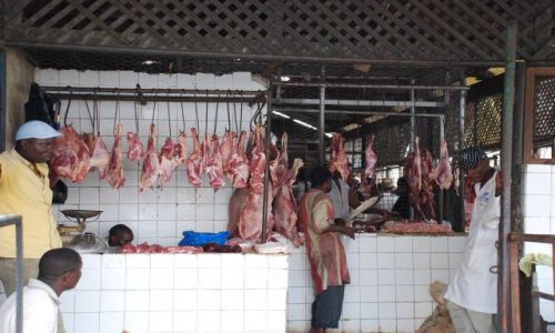 Zdjęcie KENIA / brak / MOMBASA TARGOWISKO / ZAKŁADY MIĘSNE