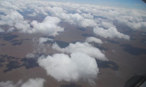 Zdjęcie KENIA / Masai Mara / widok z samolotu / Chmury nad Masai Mara