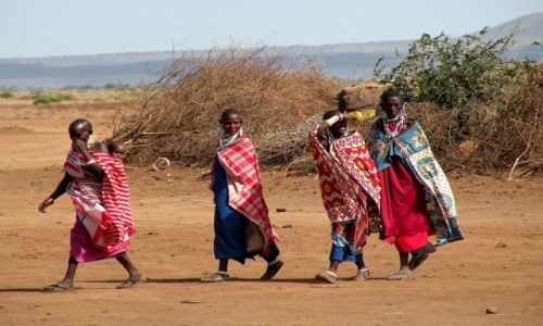 Zdjęcie KENIA / płd Kenia / Amboseli / Masajki