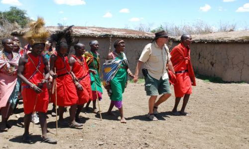 Zdjecie KENIA / Masai Mara / SAFARI / Wioska Masajów