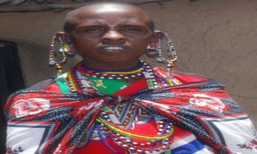 Zdjecie KENIA / Masai Mara / WIOSKA MASAJÓW / Masajka