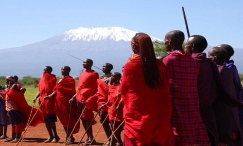 Zdjcie KENIA / Midzy Nairobi a wybrzeem / okolice Parku Narodowego Tsavo / Masajowie