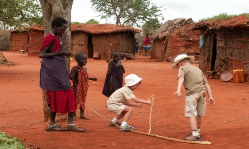 Zdjecie KENIA / Tsavo / - / Wioska Masajw