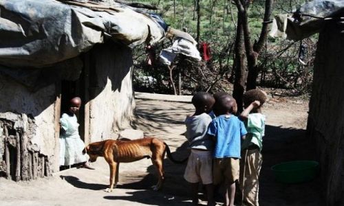 Zdjecie KENIA / Around Naivasha Lake / Hell's Gate National Park  / Hell's Gate N.P. - Maasai Village