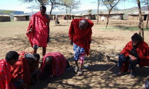 Zdjecie KENIA / Around Naivasha Lake / Hell's Gate National Park  / Maasai Village