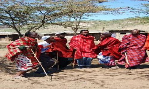 Zdjecie KENIA / Around Naivasha Lake / Hell's Gate National Park  / Maasai Village