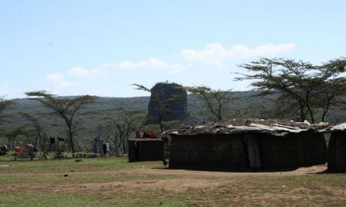Zdjecie KENIA / Around Naivasha Lake / Hell's Gate National Park  / Maasai Village