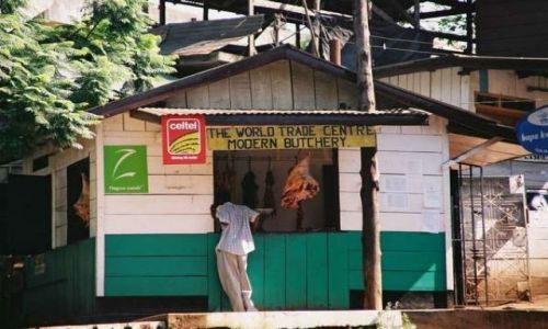 Zdjecie KENIA / Nairobi / na obrzeach miasta / Elegancki sklep misny