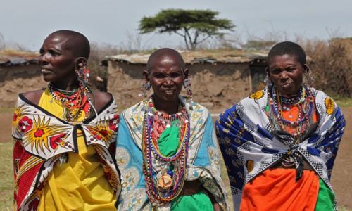 Zdjecie KENIA / Masai Mara / Masai Mara / Dziewczyny do wzicia