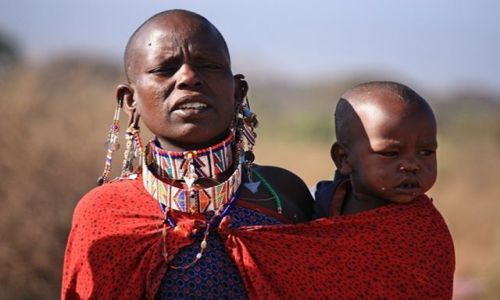 Zdjcie KENIA / Park Narodowy Amboseli / Wioska masajska / z ycia Masajw