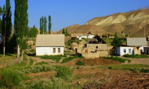 Zdj�cie KIRGIZJA / Okolice  Dalon pass / Okolice  Dalon pass / Wioska 