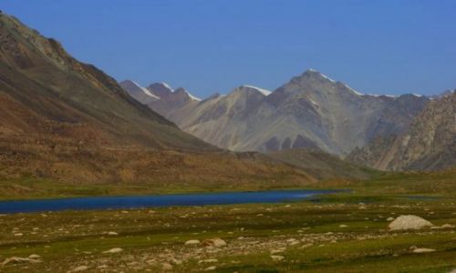 Zdjcie KIRGIZJA / Suk Pass / Suk Pass / Lodowcowa rzeka  