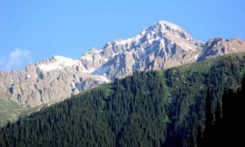 Zdjecie KIRGIZJA / Tien-Shan / Gdzie powyej Kyzyl Tuu / Zagrami, za lasami