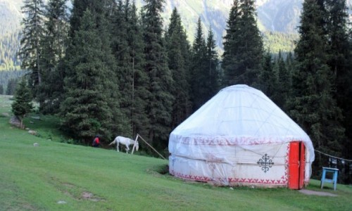 Zdjcie KIRGIZJA / Tien-Shan / Gdzie powyej Kyzyl Tuu / PCV w subie tradycji