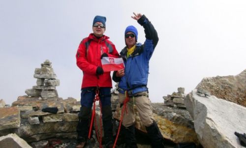 Zdjecie KOLUMBIA / Sierra Nevada del Cocuy / Sierra Nevada del Cocuy / M.Kwapich i Ed Bochnak na szczycieToti