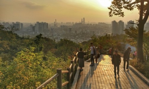 Zdjecie KOREA POUDNIOWA / Seul / Namsan Northern Walking Track / Koreaski smog... zachd... hmm