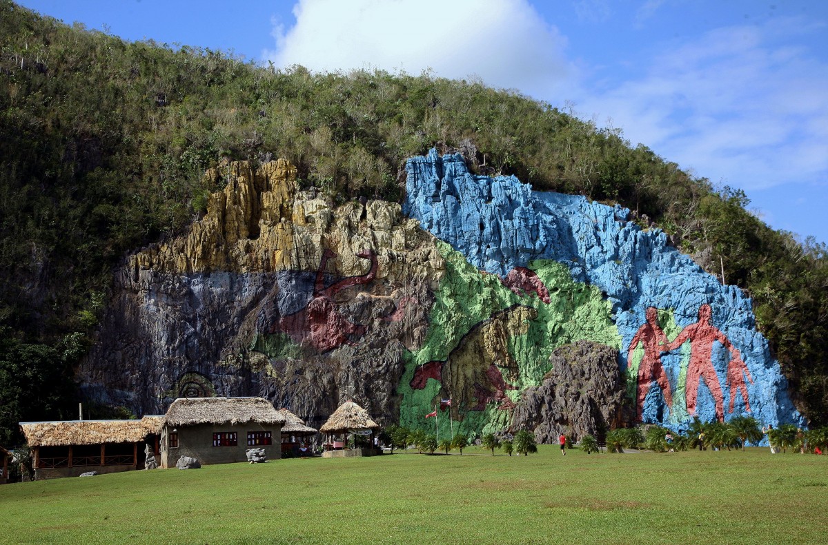 Zdjęcia: Vinales, Pinar del Rio, Mural de la Prehistoria , KUBA Zdjęcia: Vinales, Pinar del Rio, Mural de la Prehistoria , KUBA