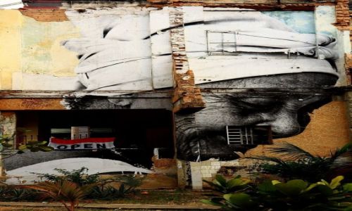 Zdjcie KUBA / Hawana / Vedado / Mural w Vedado