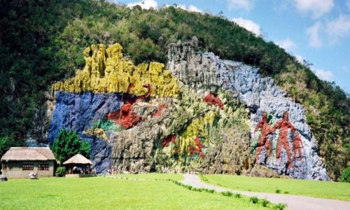 Zdjecie KUBA / Pinar del Rio / Dolina Vinales / Skalne malowido