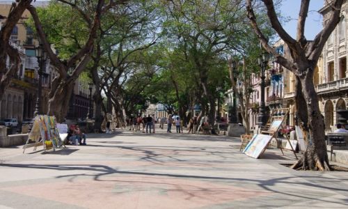 Zdjecie KUBA / Havana / to ulica Prado / To nie Rambla :-)