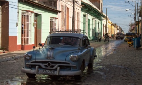 Zdjcie KUBA / Sancti Spiritus / Trinidad / Kubaskie TAXI