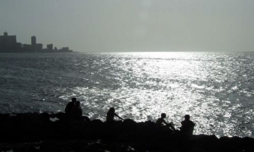 Zdjęcie KUBA / havana / malecon / zachód
