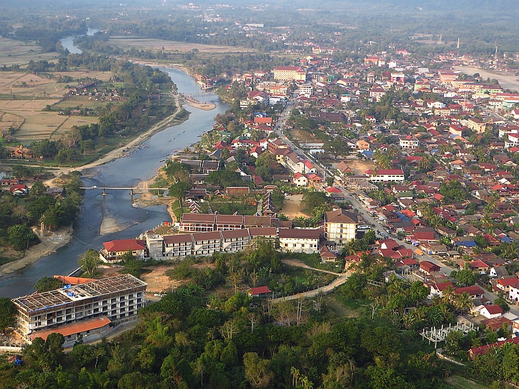 Zdjęcia: Vang Vieng, Laos północny, lot balonem, LAOS Zdjęcia: Vang Vieng, Laos północny, lot balonem, LAOS
