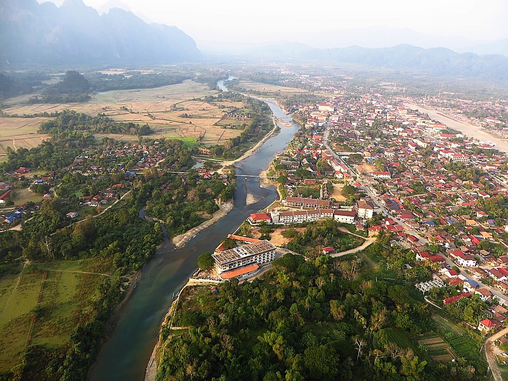 Zdjęcia: Vang Vieng, Laos północny, lot balonem, LAOS Zdjęcia: Vang Vieng, Laos północny, lot balonem, LAOS