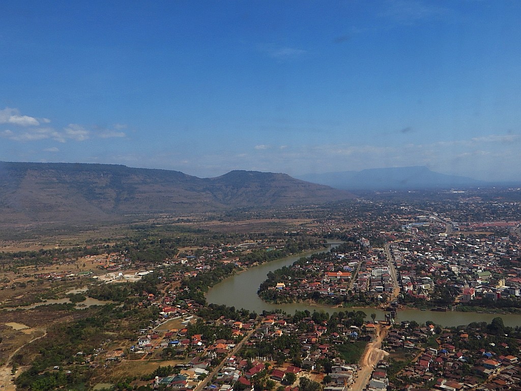 Zdjęcia: okolice Pakse, Laos południowy, Pakse z lotu ptaka, LAOS Zdjęcia: okolice Pakse, Laos południowy, Pakse z lotu ptaka, LAOS