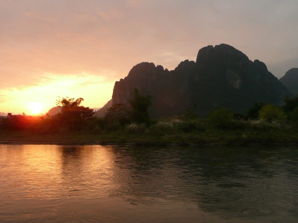Zdjęcia: Van Vieng, Zachód słońca, LAOS Zdjęcia: Van Vieng, Zachód słońca, LAOS