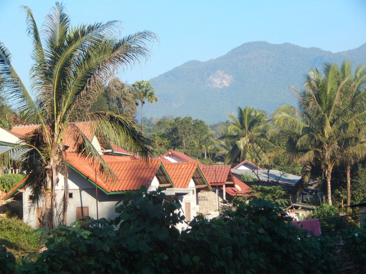 Zdjęcia: Okolice Luang Prabang, Luang Prabang, Wioska, LAOS Zdjęcia: Okolice Luang Prabang, Luang Prabang, Wioska, LAOS