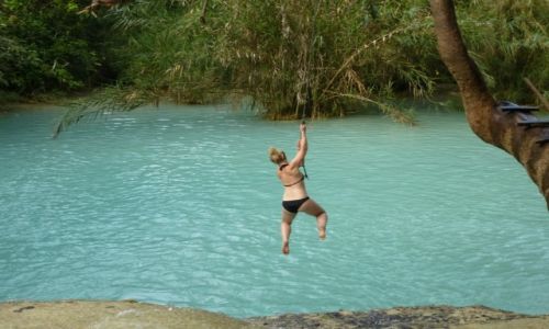 Zdjecie LAOS / Luang Prabang / Kouang Si Waterfall / nie samym watem czowiek yje...