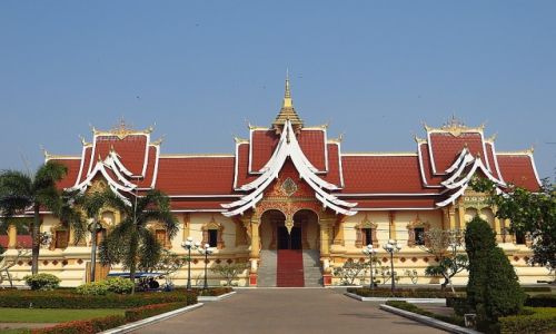 Zdjcie LAOS / Laos pnocny / Vientiane / laotaska architektura