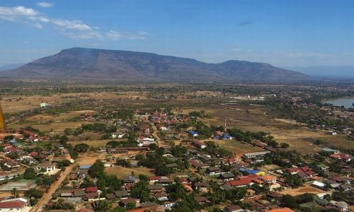 Zdjcie LAOS / Laos poudniowy / okolice Pakse / okolice Pakse z lotu ptaka